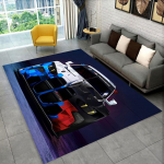 3D E36 lenktyninio automobilio motociklo kilimas kilimas svetainei miegamojo dekoras, vaikai žaidžia neslystantis dekoravimas sofai durų kilimėlis dovana 60x90cm( 23x35in )