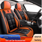 Universali visų sezonų automobilio sėdynės pagalvėlė - Pilnos dangos automobilio kėdės užvalkalas Single Front Seat raudona