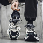 Tėčio batai storas padas nematomas vidinis auk&scaron;čio padidinimas 1 vasara mink&scaron;tas padas sportas laisvalaikis 43 sneaker size gray