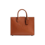 Coach Ace 26 Madinga Laisvalaikio Minimalistinė Vienspalvė Odinė Rankinė-Tote Pirkinių Krep&scaron;ys Per Petį Crossbody Rankinė Vidutinio Dydžio Moteri&scaron;ka Tote CR681-B4BAR Basic Set (Bag+Dust Bag)