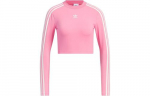 Adidas Originals ADICOLOR Mar&scaron;kinėliai su įsiūtomis rankovėmis Moteri&scaron;ki Ballet Pink JE6045 XS rožinė