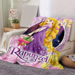 1 vnt. Rapunzel spausdinimo pledas - Mink&scaron;tas, visasezoninis užklotas svetainei, miegamajam, personalizuota dovana su žavingu animacinio filmo dizainu 130cmx150cm(50inx60in)