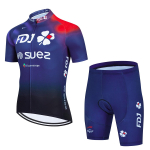 2026 Groupama FDJ TDF Dviratininko Džersio Rinkinys Paryžius Trumpomis Rankovėmis Greitai Džiūstantis Maillot Ciclismo Lenktyninis Dviračių Drabužis M blue