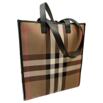 Burberry namų čekio dizaino rankinė su sagtimi ant peties drobės tote bag vidutinio dydžio moteri&scaron;kos rankinės 80845511 Basic Set (Bag+Dust Bag)
