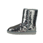 UGG Classic Short Batai Su Blizgučiais - Sidabriniai Moteri&scaron;ki Sportbačiai 1094982-SLVR 38 gray