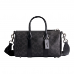 Coach Compass 25 Prekės ženklo spaudas Sintetinės odos Boulingo krep&scaron;ys Unisex Pečių krep&scaron;ys Juodas CCF49-OY2 Gift Box Sets (Basic Set+Black Box) black