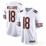 Chicago Bears NFL Futbolo Džersis 18 Williams 15 Odunze 2 Trumpomis Rankovėmis Medvilninis V formos kaklu Sportinė apranga Vyrams Moterims XXXL gray