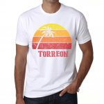 Vyri&scaron;ki vintažiniai mar&scaron;kinėliai Grafi&scaron;ki mar&scaron;kinėliai Torreon Sunset White XS balta