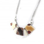 Les Tr&eacute;sors De Lily [H9874] - Collier Cr&eacute;ateur 'Tijuana' marron beige