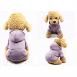 Vyno &scaron;unų drabužiai Pure Design Cat Dog Mopsas Rudeninis Žieminis &Scaron;uns Paltas Striukė &scaron;uniukas Čihuahau Apranga naminiams gyvūnėliams Ropa Perro Mopsas S &scaron;viesiai violetinė spalva