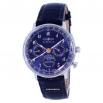 Zeppelin LZ129 Hindenburg Moonphase Blue Dial Quartz 7037-3 70373 Moteri&scaron;kas laikrodis