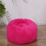 Prabangus pūkuotas itin didelis &scaron;unų lova Skalbiama apvali naminių gyvūnėlių sofa kačių lova Kilimėlis &scaron;unų pagalvė pagalvėlė augintinių lova 50CM