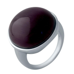 Sidabrinis žiedas su katės akimi 18.469ct, prekės svoris 8.54g (2041559)
