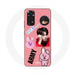 Coque pour Xiaomi Redmi Note 11S BTS Bangtan Gar&ccedil;on BT21 Cooky Jungkook ARMY