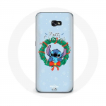 Coque pour Samsung Galaxy A5 Stitch neige joyeux No&euml;l bleu