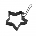 1 vnt. Mini sustorintas omleto gaminimo indas, Nerūdijančio plieno omleto keptuvė, Apvali nelipni omleto keptuvė omletui, mėsos pyragui, duonai, daugiafunkcinis indas 1pc Round style juoda