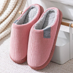 &Scaron;iltos neslystančios medvilninės &scaron;lepetės poroms, skirtos naudoti namuose Size 40-41 (for 39-40 foot)