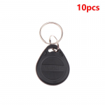 10 vnt 125 khz tik skaitymo Rfid Rfid Tk4100 Em4100 i&scaron;maniojo lusto artumo raktų pakabos i&scaron;maniosios saugios durų prieigos ID raktų pakabuko žetono žyma S juoda