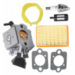 Karbiuratoriaus kuro filtro tarpiklių rinkinys Stihl SR320 SR340 SR380 SR400 SR420 kuprinei pūstuvui, pakeičiantis HD4A 4B 13B CHINA