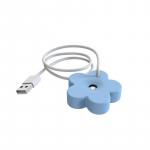 Flower Design Mist Maker Ne&scaron;iojamas gėlių drėkintuvas Mini oro drėkintuvas vandens rūko difuzorius USB kvapų purk&scaron;tuvas Nano Mist balta