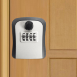 4 skaitmenų raktų ir kortelių laikymo dėžutė laukui pilka spalva