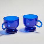 2 vnt. skandinavi&scaron;ko stiliaus stikliniai kavos puodeliai, skirti pienui, arbatai, alui, atsparūs kar&scaron;čiui, kokteiliams, vynui, gėrimams, stiklinės, namų ūkio dideli puodeliai 300ml