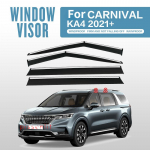 Lango skydelis, skirtas Kia Carnival KA4 2024-22 Priedai Apsaugos nuo vėjo ir lietaus stogas Stogas nuo saulės Lietaus gaubtas Ventiliacijos skydelis Spoileris sparnas juoda