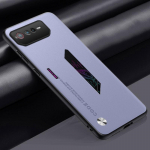 Prabangus PU odos dėklas Asus ROG Phone 6 6D galiniam dangteliui, matinis silikoninis, visi&scaron;kai apsaugotas telefono dėklas Asus ROG Phone6 ​​D 5G For ROG Phone 6 &scaron;viesiai violetinė spalva
