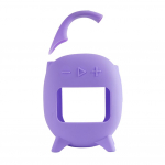 Silikoninis dėklas JBL Clip 5 ne&scaron;iojamam BT garsiakalbiui, smūgiams atsparus apsauginis ne&scaron;iojimo dėklas, apsaugantis nuo dulkių, apsauginis kelioninis dėklas violetinė
