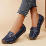 Nauji Loafers Laisvalaikio moteri&scaron;ki plok&scaron;čiapadžiai Batai Mink&scaron;tas Padas Mink&scaron;tas Pavir&scaron;ius Moteri&scaron;ki Batai Patogūs Didelio Dydžio Batai Moteri&scaron;ki 39 tamsiai mėlyna spalva