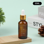 5-100 ml la&scaron;intuvų buteliukai su skalės reagentu akių la&scaron;ais gintaro stiklo aromaterapinis skystas pipetės buteliukas Daugkartinio užpildymo buteliukai kelionės 30ml