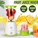 1500ML Maisto ma&scaron;ina Sulčiaspaudės Vaisių sulčiaspaudė Mai&scaron;ytuvas Laikmatis-Mai&scaron;ytuvai Ledo smulkintuvas Virtuvės kombainas 18x37x14x16.5cm