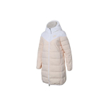 Nike Sportswear Windrunner vidutinio ilgio dvipusė su gobtuvu pūkinė striukė moterims Vir&scaron;utinė apranga Ledo-Granato-Raudona 939441-100 L