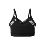Nike Indy Logo Mažo poveikio raidės ant nugaros Sportinis liemenėlė Moterims Sportinis liemenėlė Juoda CJ0560-010 XS