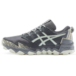 Asics Gel-FujiTrabuco 7 Patogūs Universalūs Audinys Sintetinė Oda Žemi Takų Bėgimo Batai Vyri&scaron;ki Sportbačiai Pilki Balti 1011B256-020 39.5