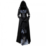 2025 M. Ragana su gobtuvu Skeletas Ragana Helovino Kostiumas Cosplay & Scenos Pasirodymams S black