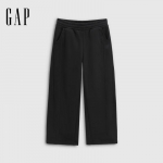 GAP Unisex 2025 Rudens Logotipo Fleece Užlenkiamas Džemperis L juoda