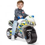 Trotteur Moto Molto Cross Police Blanc - MOLTO - 2 roues - A p&eacute;dales - Ext&eacute;rieur balta