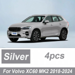 Skirta Volvo XC60 2016 Priedai MK2 2018-2024 4 VNT Priekiniai purvo apsaugai Purvo atmu&scaron;ėjai Galiniai purvo apsaugai Ratams Automobilio Priedai sidabras