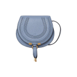 Chloe Marcie Kutas Reguliuojamas peties dirželis Lygi oda Crossbody krep&scaron;ys Mažas moteri&scaron;kas crossbody krep&scaron;ys Mėlynas CHC22-AS680I31-484 Basic Set (Bag+Dust Bag)