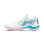 Li Ning Blade II PRO amortizuojantys, atsparūs dilimui žemi badmintono bateliai Unisex Balti Sidabriniai Mėlyni AYZV001-2 44