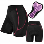 3D Pamink&scaron;tinti Dviračių &Scaron;ortai Auk&scaron;to Elastingumo Dviračių Apatiniai Patvarūs Važiavimo &Scaron;ortai Dviračių Veikla M rožinė