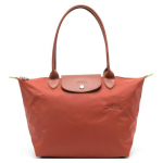 Longchamp Le Pliage Green Pirkinių krep&scaron;ys Rankinė ant peties Vidutinio dydžio Moteri&scaron;kas krep&scaron;ys Rudas L2605919404 Basic Set (Bag)