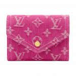 Louis Vuitton Victorine Džinsinis Monograminis Piniginė Moteri&scaron;ka piniginė Auksinė Violetinė M27707 Basic Set (Bag+Dust Bag)