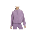 Nike Therma-Fit One Vienspalvis su gobtuvu Laisvalaikio Užtrauktuku Fleece Striukė Moteri&scaron;kos Striukės Dulkių Violetinė FB5639-536 L