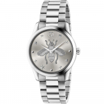 Gucci YA1264126 G-Timeless 38mm Unisex Laikrodis 38mm sidabras