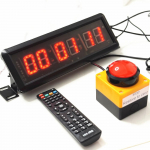 1,5 colio 29 cm mygtukinis chronometras, sportinis laikmatis, su garsiniu signalu, LED atgalinės atskaitos laikrodis, mygtukinis žaidimas, mokyklos intelekto varžybų laikmatis black