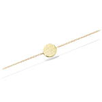 Les Tr&eacute;sors De Lily [Q6850] - Bracelet Plaqu&eacute; Or 'Cl&eacute;opatra' dor&eacute; martel&eacute; - 12 mm