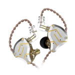KZ ZS10 Pro 3,5 mm laidinės į ausis įdedamos ausinės 1DD+4BA hibridinės hifi muzikos ausinės, sportinės ausinės, 2 kontaktų