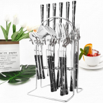 24 vnt. A-Black & Silver